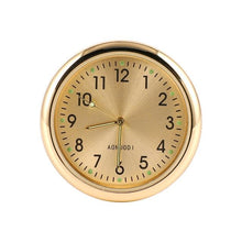 Load image into Gallery viewer, Car Clock Watch Indoor Automobiles Stick-In  Luminous Quartz Analog Watch Universal Pocket Mini Stick-On Clock for Car Boat Bike Home Watch Decoration Accessories
