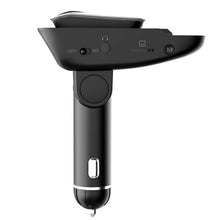 Load image into Gallery viewer, Car FM Transmitter with Wireless Earpiece 2 USB Charge Ports
