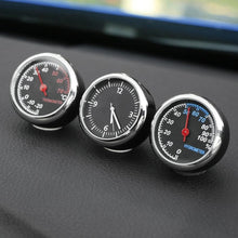 Load image into Gallery viewer, Car Interior Mini Quartz Watch Clock  Mini Clock Car Dashboard Clocks Luminous Car Clock Pocket Stick-On Clock Cars Air Vent Clip Quartz Clocks Vehicle Dashboard Clock Mini Vehicle Clock Car Pocket Clock for Cars  Hygrometer Thermometer Dashboard Ornament
