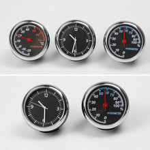 Load image into Gallery viewer, Car Interior Mini Quartz Watch Clock  Mini Clock Car Dashboard Clocks Luminous Car Clock Pocket Stick-On Clock Cars Air Vent Clip Quartz Clocks Vehicle Dashboard Clock Mini Vehicle Clock Car Pocket Clock for Cars  Hygrometer Thermometer Dashboard Ornament
