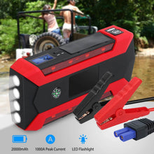 Load image into Gallery viewer, Car Jump Starter Booster with LCD Screen 4 Modes LED Flashlight
