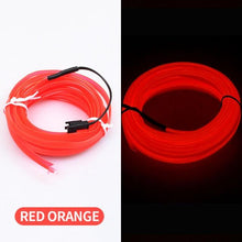 Load image into Gallery viewer, Car LED Neon Cold Light Auto Interior Atmosphere Neon Glowing Strobing Electroluminescent Wire Lights Neon Light USB 5V with Fuse Protection for Automotive Car Interior Decoration Light Refit Decoration Strips Shine Usb Cigar Lighter Driver
