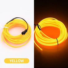 Load image into Gallery viewer, Car LED Neon Cold Light Auto Interior Atmosphere Neon Glowing Strobing Electroluminescent Wire Lights Neon Light USB 5V with Fuse Protection for Automotive Car Interior Decoration Light Refit Decoration Strips Shine Usb Cigar Lighter Driver
