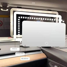 Load image into Gallery viewer, Car Mirror Vanity with LED Lights
