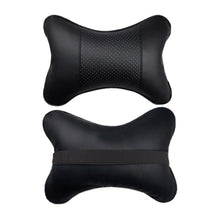 Load image into Gallery viewer, Car Neck Pillows Headrest Relief Filled Fiber Universal Car Pillow Both Side Pu Leather 1pcs Pack Headrest For Car Neck Pillows Both Side Pu Leather Headrest Head Pain Relief Filled Fiber Universal Car Pillow Neck Pillow Softness Car Headrest Pillow
