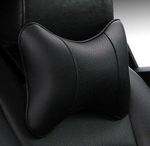 Load image into Gallery viewer, Car Neck Pillows Headrest Relief Filled Fiber Universal Car Pillow Both Side Pu Leather 1pcs Pack Headrest For Car Neck Pillows Both Side Pu Leather Headrest Head Pain Relief Filled Fiber Universal Car Pillow Neck Pillow Softness Car Headrest Pillow
