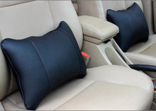Load image into Gallery viewer, Car Neck Pillows Headrest Relief Filled Fiber Universal Car Pillow Both Side Pu Leather 1pcs Pack Headrest For Car Neck Pillows Both Side Pu Leather Headrest Head Pain Relief Filled Fiber Universal Car Pillow Neck Pillow Softness Car Headrest Pillow
