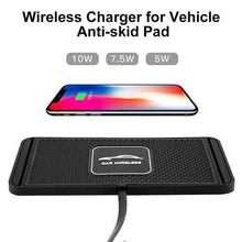 Load image into Gallery viewer, Car QI Wireless Phone Charger Non Slip Pad Mat Fast Charging

