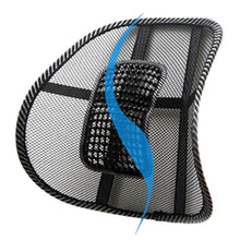 Load image into Gallery viewer, Car Seat Chair Back Cushion Mesh Lumbar Back Brace Car Seat Chair Cushion Massage Back Cushion Pad Support Home Office Lumbar Support Car Mesh Back Support with Massage Beads Ergonomic Designed For Comfort Lower Back Pain Relief
