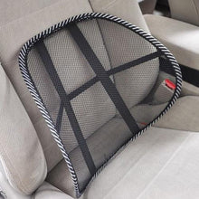 Load image into Gallery viewer, Car Seat Office Chair Massage Back Lumbar Support Mesh Ventilate Cushion Pad Car compatible with Lumbar Support with Double Breathable Seat Office Chair Massage Back Lumbar Support Mesh Ventilate Cushion Pad Black Mesh Back Lumbar Cushion for Car Driver

