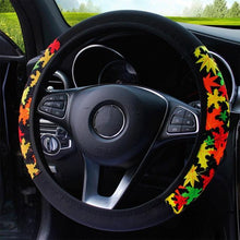 Load image into Gallery viewer, Car Steering Wheel Cover Steering Wheel Cover Cloth Massage Grip Breathable Elastic Car Steering Wheel Cover Ethnic Style Print Anti-slip Car Styling Car Steering-wheel Cover Car Interior Accessories Steering Wheel Covers with Cloth for Women
