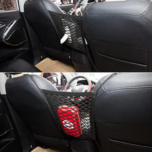 Load image into Gallery viewer, Car Storage Net Bag Organizer Holder Mesh Seat Back Hanging Trunk Luggage Hooks String Kit Off Road  Car Mesh Organizer, Seat Back Net Bag, Barrier of Backseat Pet Kids Cargo Tissue Purse Holder Car Driver Storage Netting Pouch Truck Auto Accessories
