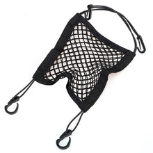 Load image into Gallery viewer, Car Storage Net Bag Organizer Holder Mesh Seat Back Hanging Trunk Luggage Hooks String Kit Off Road  Car Mesh Organizer, Seat Back Net Bag, Barrier of Backseat Pet Kids Cargo Tissue Purse Holder Car Driver Storage Netting Pouch Truck Auto Accessories

