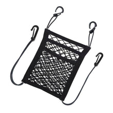 Load image into Gallery viewer, Car Storage Net Bag Organizer Holder Mesh Seat Back Hanging Trunk Luggage Hooks String Kit Off Road  Car Mesh Organizer, Seat Back Net Bag, Barrier of Backseat Pet Kids Cargo Tissue Purse Holder Car Driver Storage Netting Pouch Truck Auto Accessories
