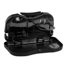 Load image into Gallery viewer, Car Table Steering Wheel Eat Work Cart Drink Food Coffee Goods Auto Steering Wheel Desk Holder Tray Car Laptop Computer Desk Mount Stand Seat Table Back Seat Headrest Tray for Eating Food Drink Writing Laptop Steering Wheel Tray
