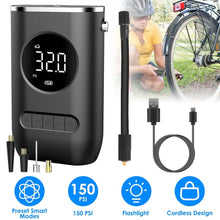 Load image into Gallery viewer, Car Tire Inflator Pump Portable 150 PSI with LED Light
