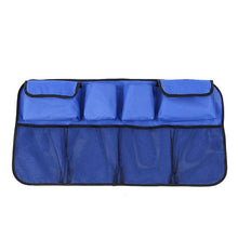 Load image into Gallery viewer, Car Trunk Organizer Adjustable Backseat Storage Bag Net High Capacity Multi-use Oxford Automobile Adjustable Strap Durable Seat Back Organizers Universal Back Seat Trunk Organizer Hanging Car Organizer Trunk Foldable Cargo Storage Backseat Trunk Organizer
