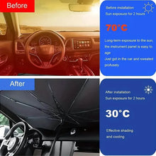 Load image into Gallery viewer, Car Windshield Sun Shade UV Rays and Heat Sun Visor Protector Foldable Reflector Umbrella
