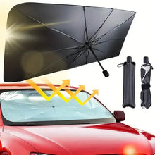 Load image into Gallery viewer, Car Windshield Sun Shade UV Rays and Heat Sun Visor Protector Foldable Reflector Umbrella
