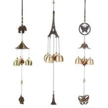 Load image into Gallery viewer, Carillon Outdoor Living Wind Chimes Garden Tubes Bells Copper 3 Bells Living Yard Door Window Hanging Wind Chimes Home Decor Wind Bells for Glory Mother’s Love Gift Garden Backyard Church Hanging Decor
