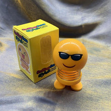Load image into Gallery viewer, Cartoon Car Ornaments Electroplating Spring Shaking Head Doll Toy Shaking Head Toys Car Ornaments Bobblehead Nod Dolls Cute Cartoon Funny Wobble Head Robot Lovely Car Dashboard Decor Spring Car Decoration Doll Stretchable Toy Deformation
