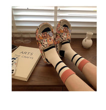 Load image into Gallery viewer, Cartoon Couple Fashion Bear Sandals Non-Slip Thick-Soled Indoor And Outdoor Slippers Men's Flip Flops Athletic Slide Sandals Flat Slip On Sandals For Women Summer Slippers

