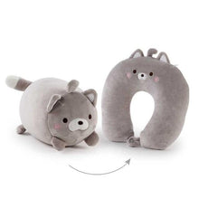 Load image into Gallery viewer, Cartoon Deformable U-shape Neck Pillows Hamster U-Shaped Neck Pillow Throw Pillow Neck Supporter Foam particle Headrest Office Nap Desktop Pad Headrest &amp; Neck Pillow For Kids Boys &amp; Girls Teens Travel Accessories For Airplane Car
