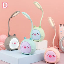 Load image into Gallery viewer, Cartoon Desk Lamp Eye Protection Energy-saving Reading Lamp USB Charging Sleeping Night Light LED Table Lamp for Kids Cute Study Lamps for Bedroom Décor
