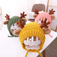Load image into Gallery viewer, Cartoon Elk Baby Hat Winter Christmas Knitted
