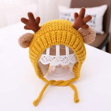 Load image into Gallery viewer, Cartoon Elk Baby Hat Winter Christmas Knitted
