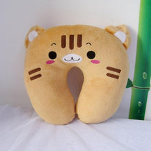 Load image into Gallery viewer, Cartoon Kids U-shaped Pillow Plush Neck Pillow Nap Pillow Lunch Break Pillow Cervical Pillow Travel Pillows Multi-Color Cartoon U Shaped Neck Pillow Comfortable Travel Pillow Inflatable Pillow Neck Pillow Lightweight Soft Pillows Comfortable for Children
