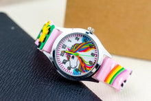 Load image into Gallery viewer, Cartoon Unicorn Childrens Watch 3D Rainbow Pony Girl Wristwatch Quartz Kids Watches Student Silicone Children Toddler Wrist Watch Birthday Gift For Girls Cute Child Watches
