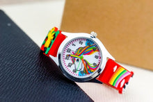 Load image into Gallery viewer, Cartoon Unicorn Childrens Watch 3D Rainbow Pony Girl Wristwatch Quartz Kids Watches Student Silicone Children Toddler Wrist Watch Birthday Gift For Girls Cute Child Watches
