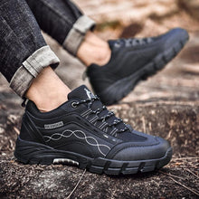 Load image into Gallery viewer, Casual Mens Outdoor Shoes Flat Durable Shoes Autumn Winter Classic Leather Sport Footwear Low Cut Boots Leather Walking Lightweight Breathable Modern Shoes For Walking
