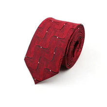 Load image into Gallery viewer, Casual Skinny Men Ties Fashion Polyester Comfortable Striped Necktie Business Design Formal Slim Office Necktie For Men
