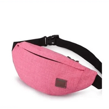 Load image into Gallery viewer, Casual Water Resistant Durable Polyester Small Outdoor Lightweight Crossbody Fanny Pack For Men Cool Sports Waist Bag
