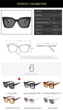 Load image into Gallery viewer, Cat Eye Design For Women Sunglasses Female Personality  Big Size Frame Decent Sun Shade Glasses  Trending over Size Sunglasses Thick Frame Square Sunglasses for Men Women Retro Sun Glasses UV400 Protection Fashion Trendy Style
