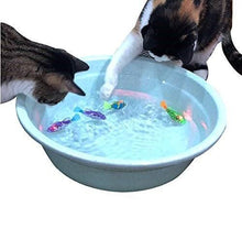 Load image into Gallery viewer, Cat Interactive Electric Fish Toy Water Cat Toy for Indoor Play Swimming Robot Fish Toy for Cat and Dog with LED Light  Pet Toys New Bath Toys Interactive Plastic Fish Toys Electronic Cat Toy Gift to Stimulate Your Pet's Hunter Instincts

