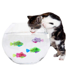 Load image into Gallery viewer, Cat Interactive Electric Fish Toy Water Cat Toy for Indoor Play Swimming Robot Fish Toy for Cat and Dog with LED Light  Pet Toys New Bath Toys Interactive Plastic Fish Toys Electronic Cat Toy Gift to Stimulate Your Pet's Hunter Instincts
