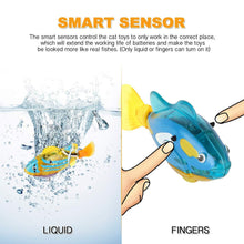 Load image into Gallery viewer, Cat Interactive Electric Fish Toy Water Cat Toy for Indoor Play Swimming Robot Fish Toy for Cat and Dog with LED Light  Pet Toys New Bath Toys Interactive Plastic Fish Toys Electronic Cat Toy Gift to Stimulate Your Pet's Hunter Instincts
