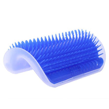 Load image into Gallery viewer, Cat Scratcher Corner Pet Brush Comb Play Cat Toy Plastic Scratch Bristles Arch Massager  Self Groomer with Catnip Pouch Cat Wall Corner Massage Groomer Cat Self Grooming Brush
