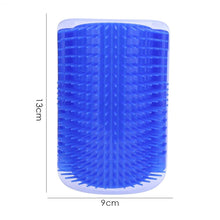 Load image into Gallery viewer, Cat Scratcher Corner Pet Brush Comb Play Cat Toy Plastic Scratch Bristles Arch Massager  Self Groomer with Catnip Pouch Cat Wall Corner Massage Groomer Cat Self Grooming Brush
