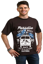 Load image into Gallery viewer, Catch The Waves Men's Bamboo Viscose/Organic Cotton Short Sleeve Graphic T-Shirt
