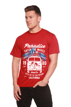 Load image into Gallery viewer, Catch The Waves Men's Bamboo Viscose/Organic Cotton Short Sleeve Graphic T-Shirt
