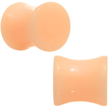 Load image into Gallery viewer, 00G  Light Peach Solid UV Acrylic Flesh Tone Saddle Plug Set
