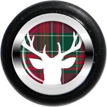 Load image into Gallery viewer, Red Green Plaid Reindeer Cheater Plug Set
