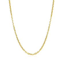 Load image into Gallery viewer, 14k Yellow Gold Diamond Cut Cable Link Chain 1.8mm
