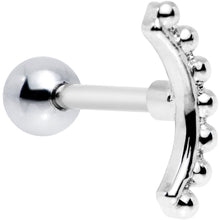 Load image into Gallery viewer, 16G 1/4 Crescent Arc Cartilage Tragus Earring
