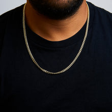Load image into Gallery viewer, Semi-Solid 14K Yellow Gold 4.5mm Miami Cuban Chain Necklace - Unisex Chain - 22 Inches
