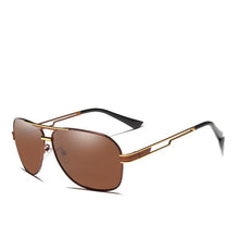 Load image into Gallery viewer, Luxury NEW Model Business  Men Square Polarized Sunglasses Male Eyewear Aviation Alloy Frame With UV400 Protection and High Quality Metal Frame
